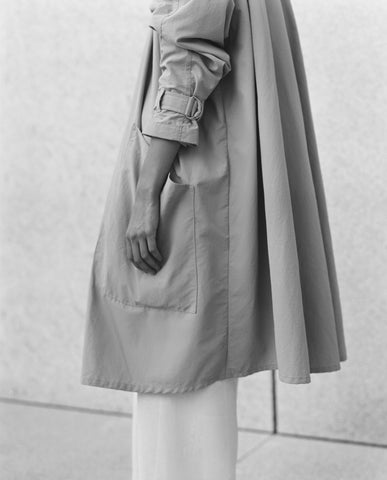 Swing Coat | Khaki Nylon